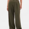 Curvy 365 hooggetailleerde broek met plooien