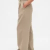 Curvy 365 hooggetailleerde broek met plooien