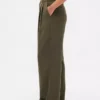 Curvy 365 hooggetailleerde broek met plooien