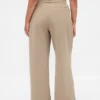 Curvy 365 hooggetailleerde broek met plooien