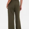 Curvy 365 hooggetailleerde broek met plooien