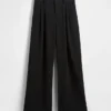 Curvy 365 hooggetailleerde broek met plooien