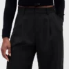 Curvy 365 hooggetailleerde broek met plooien