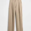Curvy 365 hooggetailleerde broek met plooien