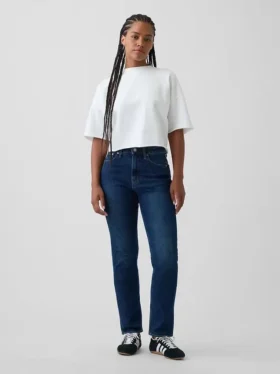 Curvy High Rise '90s Slim Straight-Jeans