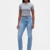 Curvy High Rise '90s Slim Straight-Jeans