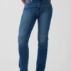 Curvy High Rise '90s Slim Straight-Jeans