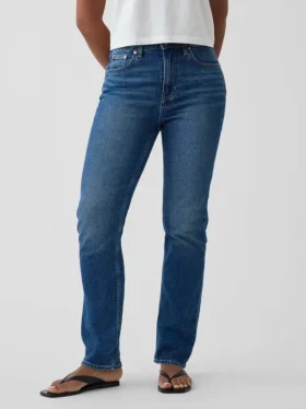 Curvy High Rise ’90s Slim Straight-Jeans