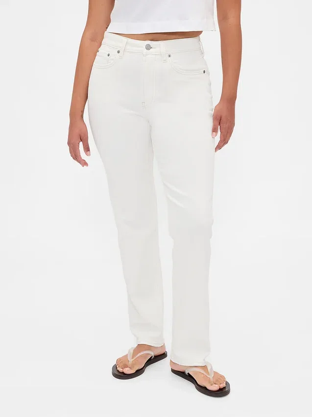 Curvy High Rise '90s Slim Straight-Jeans
