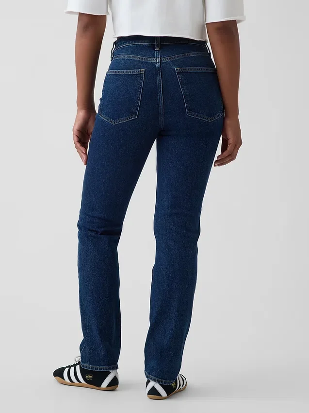 Curvy High Rise '90s Slim Straight-Jeans