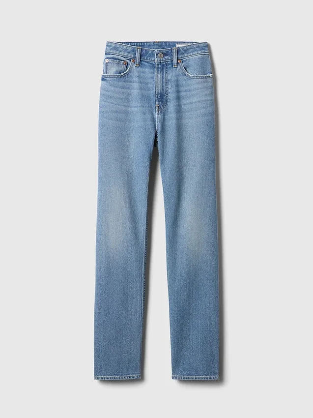 Curvy High Rise '90s Slim Straight-Jeans