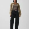 Curvy High Rise Barrel-Jeans