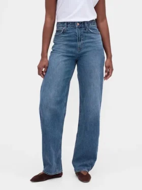 Curvy High Rise Barrel-Jeans