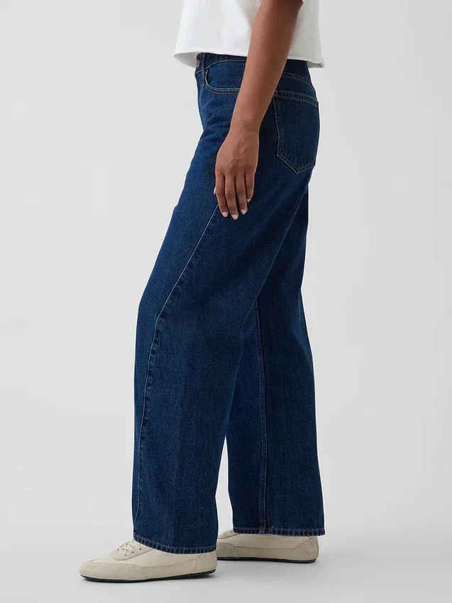 Curvy High Rise Barrel-Jeans