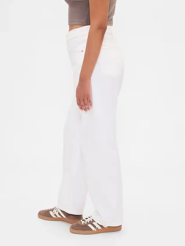 Curvy High Rise Barrel-Jeans