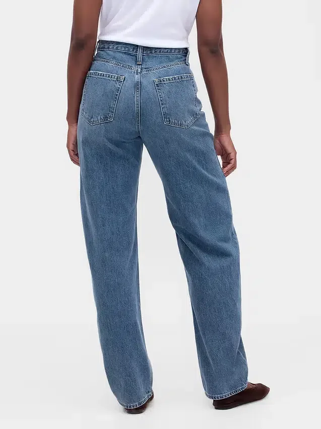 Curvy High Rise Barrel-Jeans