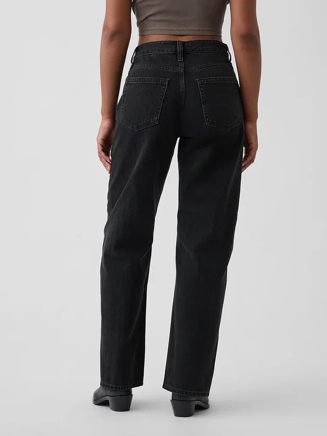 Curvy High Rise Barrel-Jeans