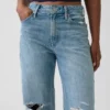Curvy High Rise Barrel-Jeans