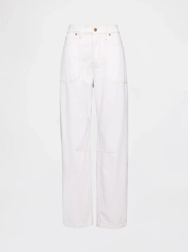 Curvy High Rise Barrel-Jeans