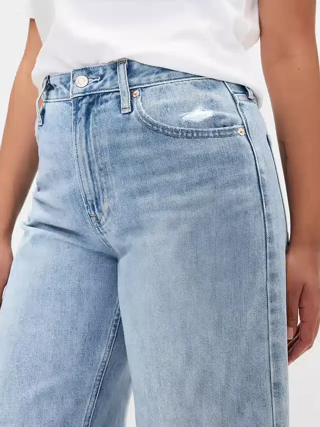 Curvy High Rise Barrel-Jeans