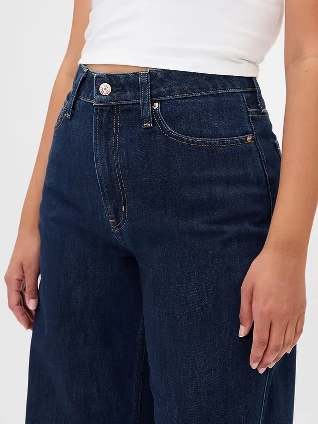 Curvy High Rise Barrel-Jeans
