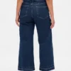 Curvy high-rise jeans met wijde pijpen tot aan de enkels