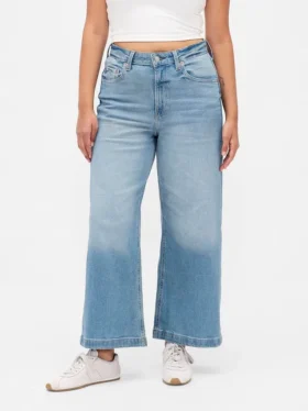 Curvy High Stride wijde enkellange Jeans