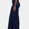 Curvy jeans met hoge taille en wijde pijpen