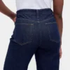 Curvy jeans met hoge taille en wijde pijpen