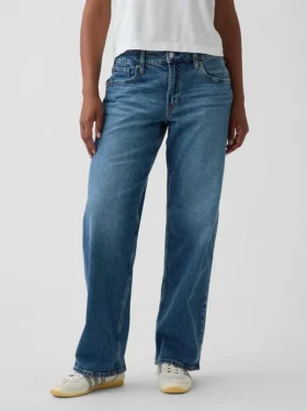 Curvy lage taille ’90s losse Jeans