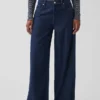 Curvy mid-rise ultrazachte baggy Jeans