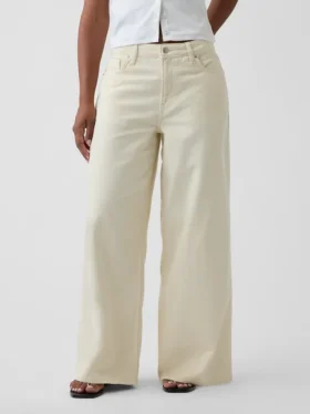 Curvy mid-rise ultrazachte baggy Jeans