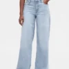Curvy mid-rise ultrazachte baggy Jeans