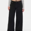 Curvy mid-rise ultrazachte baggy Jeans