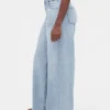 Curvy mid-rise ultrazachte baggy Jeans