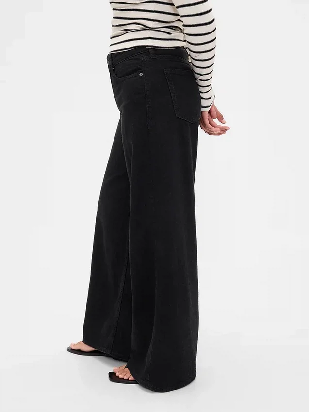 Curvy mid-rise ultrazachte baggy Jeans