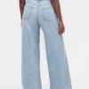 Curvy mid-rise ultrazachte baggy Jeans