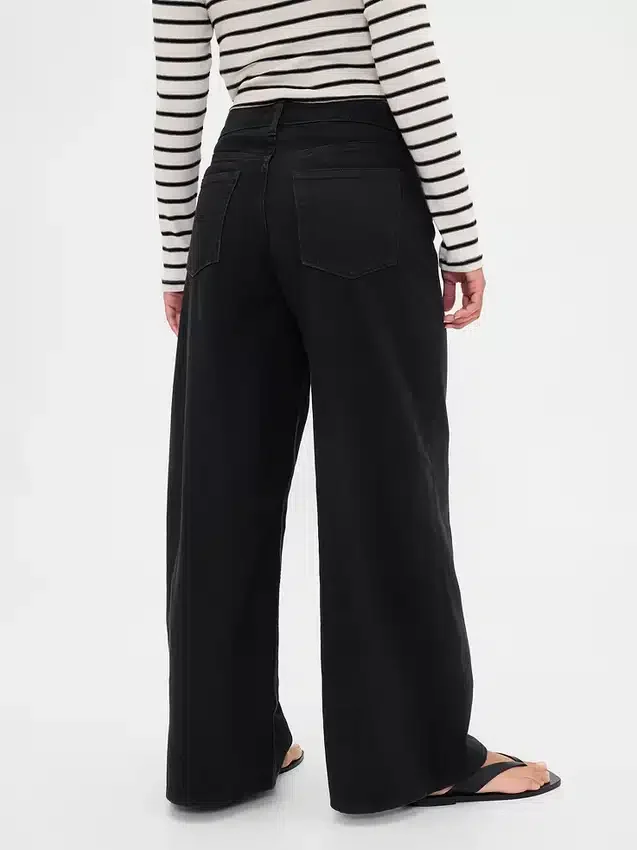 Curvy mid-rise ultrazachte baggy Jeans