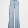 Curvy mid-rise ultrazachte baggy Jeans