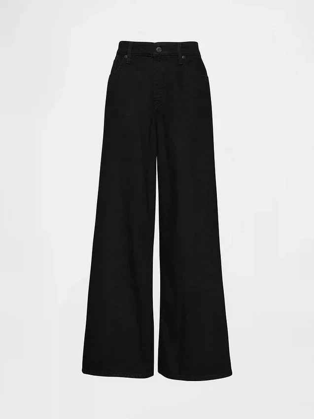 Curvy mid-rise ultrazachte baggy Jeans