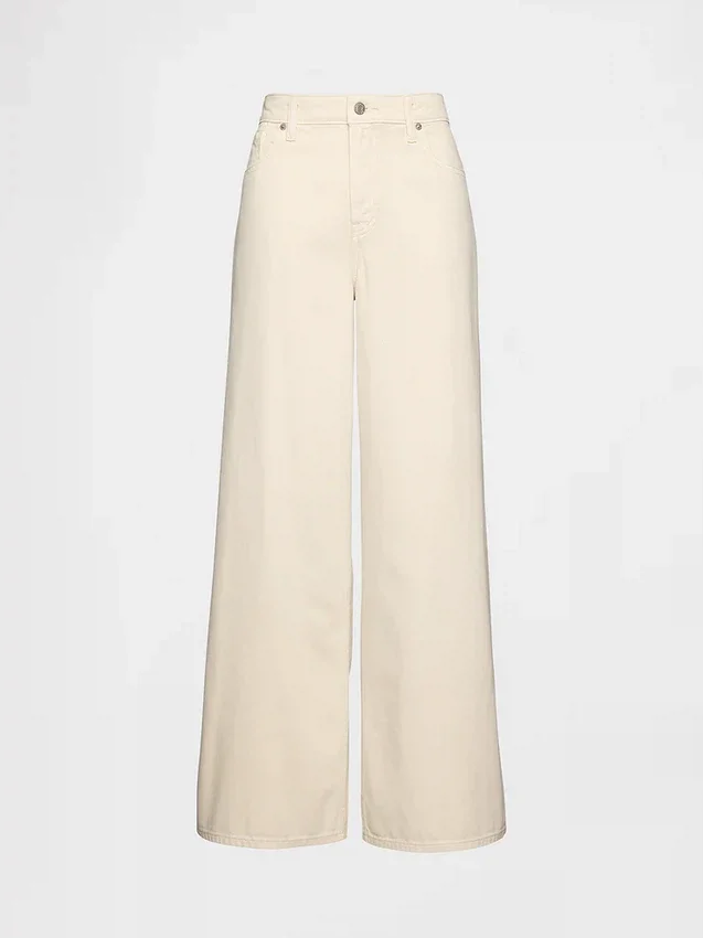 Curvy mid-rise ultrazachte baggy Jeans