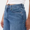 Curvy mid-rise ultrazachte baggy Jeans