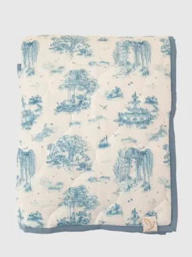 De Gilded Bird Spring Toile gewatteerde speelmat