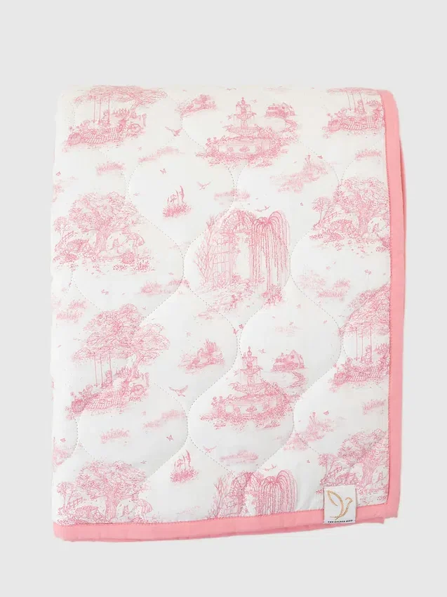 De Gilded Bird Spring Toile gewatteerde speelmat