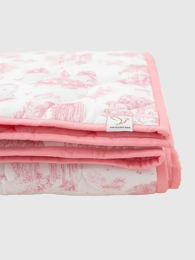 De Gilded Bird Spring Toile gewatteerde speelmat