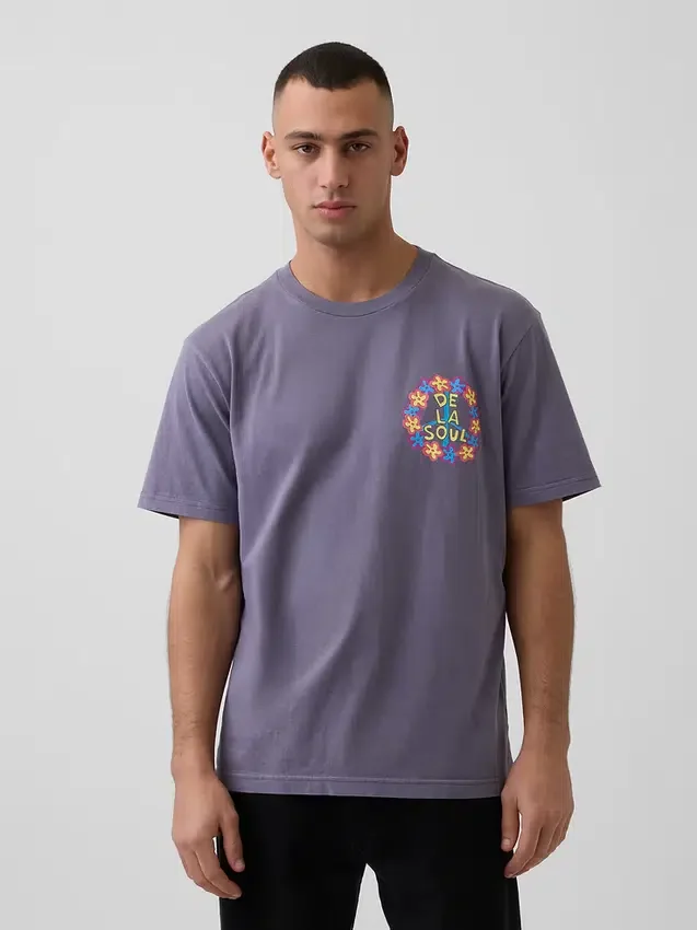 De La Soul T-shirt met print in relaxte pasvorm