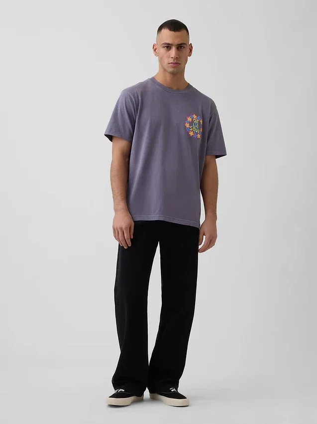 De La Soul T-shirt met print in relaxte pasvorm