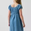 Denim babydoll-jurk voor kinderen