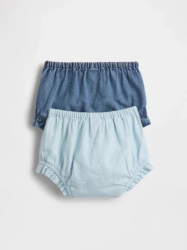 Denim bloomers voor baby’s (2-pack)