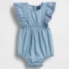 Denim-boxpakje met oogjes voor baby’s